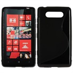 S-Line Silicone Cover - Lumia 820 (Black)